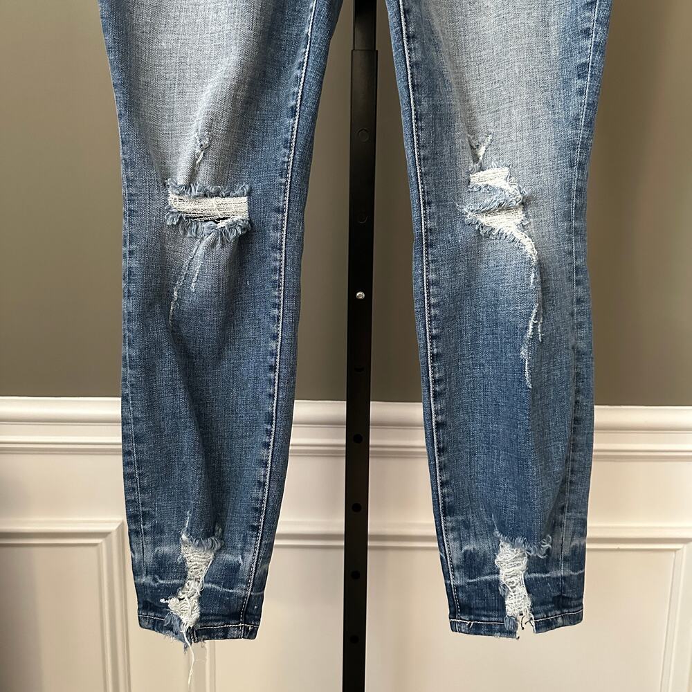 GOOD AMERICAN Good Waist Chew Hem Skinny Jeans 12 NWOT - Picture 3 of 7
